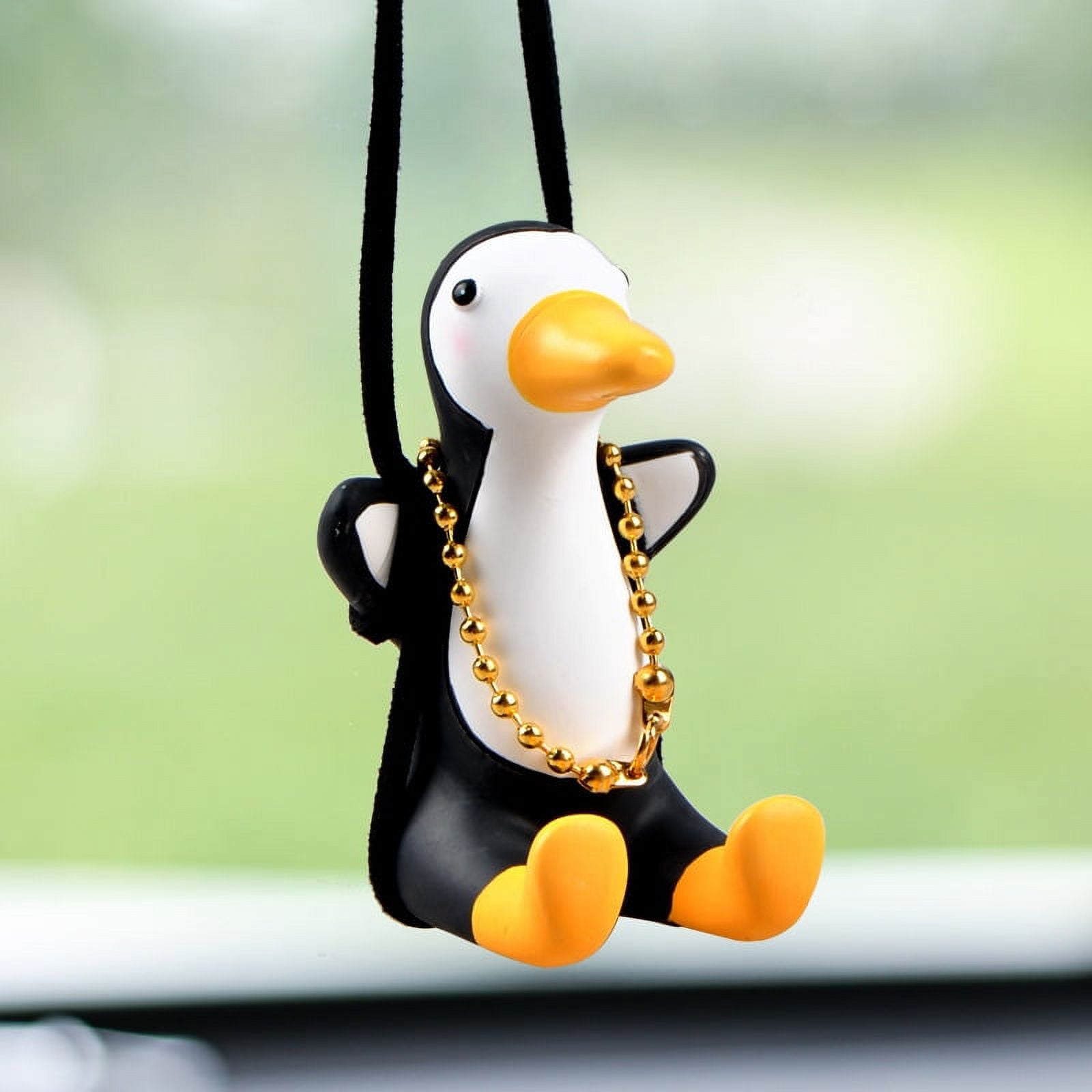 Creative Car Pendant Super Cute And Fun Anime Car Penguin Pendant Easy To  Hang Swinging Penguin Car Hanging Ornament - AliExpress