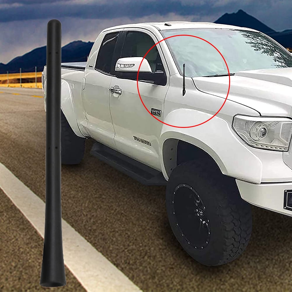 OBOSOE Vehicle Antenna Mast Carbon Fiber Stubby Car Truck Antenna Replacement Compatible with