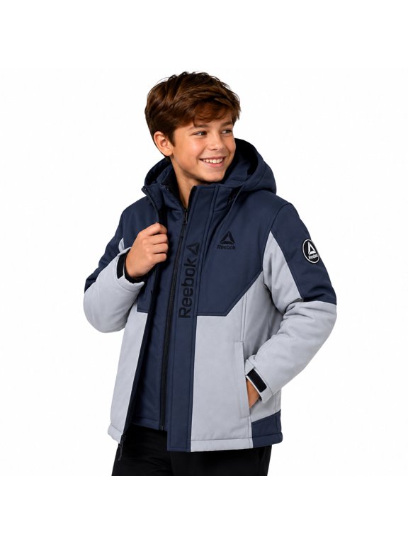 Boys Winter Jacket 3-in-1 Softshell System Outerwear Coat
