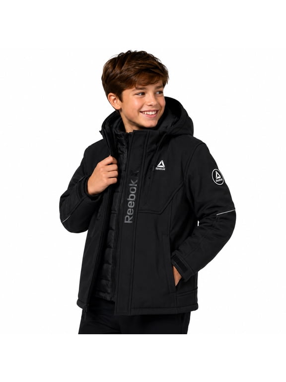 Boys Winter Jacket 3-in-1 Softshell System Outerwear Coat