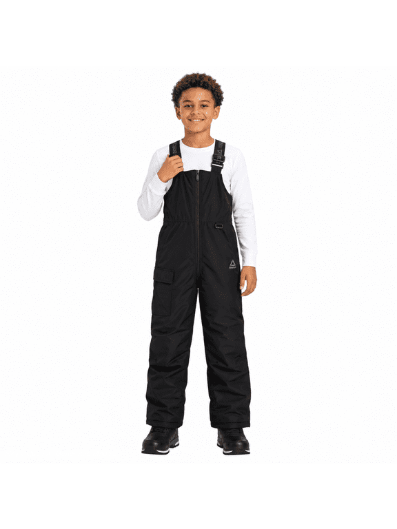 Boys Snow Bib Pants Weather Resistant Insulated Ski Overalls with Adjustable Straps & Pockets