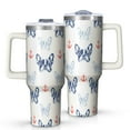 thumbnail image 1 of OBREWU Anchor and Bulldog Dog Tumbler with Handle and Lid,Anchor and Bulldog Dog 40oz Double Wall Vacuum Insulated Tumbler,Cups Gift for Women and Men, 1 of 7