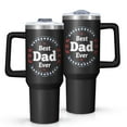 thumbnail image 1 of OBREWU Best Dad Ever Tumbler with Handle and Lid,40oz Best Dad Ever Double Wall Vacuum Insulated Tumbler,Best Dad Ever Cups Gift for Women and Men, 1 of 7