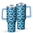 thumbnail image 1 of OBREWU Blue Dachshunds Dog Tumbler with Handle and Lid,Blue Dachshunds Dog 40oz Double Wall Vacuum Insulated Tumbler,Cups Gift for Women and Men, 1 of 7
