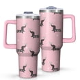 thumbnail image 1 of OBREWU Cute Cartoon Dachshund Tumbler with Handle and Lid,Cute Cartoon Dachshund 40oz Double Wall Vacuum Insulated Tumbler,Cups Gift for Women and Men, 1 of 7