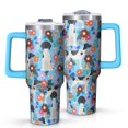 thumbnail image 1 of OBREWU German Shorthaired Pointer Dog and Flower Tumbler with Handle and Lid,German Shorthaired Pointer Dog and Flower 40oz Double Wall Vacuum Insulated Tumbler,Cups Gift for Women and Men, 1 of 7