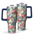 thumbnail image 1 of OBREWU Pioneer Flower Tumbler with Handle and Lid,40oz Pioneer Flower Double Wall Vacuum Insulated Tumbler,Pioneer Flower Cups Gift for Women and Men, 1 of 7