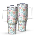 thumbnail image 1 of OBREWU Pioneer Flower Tumbler with Handle and Lid,40oz Pioneer Flower Double Wall Vacuum Insulated Tumbler,Pioneer Flower Cups Gift for Women and Men, 1 of 7