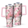thumbnail image 1 of OBREWU Pioneer Flower Tumbler with Handle and Lid,40oz Pioneer Flower Double Wall Vacuum Insulated Tumbler,Pioneer Flower Cups Gift for Women and Men, 1 of 7