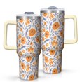 thumbnail image 1 of OBREWU Pioneer Flower Tumbler with Handle and Lid,40oz Pioneer Flower Double Wall Vacuum Insulated Tumbler,Pioneer Flower Cups Gift for Women and Men, 1 of 7