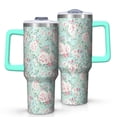 thumbnail image 1 of OBREWU Pioneer Flower Tumbler with Handle and Lid,40oz Pioneer Flower Double Wall Vacuum Insulated Tumbler,Pioneer Flower Cups Gift for Women and Men, 1 of 7
