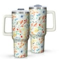 thumbnail image 1 of OBREWU Pioneer Flower Tumbler with Handle and Lid,Pioneer Flower 40oz Double Wall Vacuum Insulated Tumbler,Cups Gift for Women and Men, 1 of 7