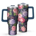 thumbnail image 1 of OBREWU Pioneer Flower Tumbler with Handle and Lid,Pioneer Flower 40oz Double Wall Vacuum Insulated Tumbler,Cups Gift for Women and Men, 1 of 7