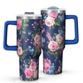 thumbnail image 1 of OBREWU Pioneer Flower Tumbler with Handle and Lid,Pioneer Flower 40oz Double Wall Vacuum Insulated Tumbler,Cups Gift for Women and Men, 1 of 7