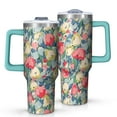 thumbnail image 1 of OBREWU Pioneer Flower Tumbler with Handle and Lid,Pioneer Flower 40oz Double Wall Vacuum Insulated Tumbler,Cups Gift for Women and Men, 1 of 7