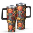 thumbnail image 1 of OBREWU Pioneer Flower Tumbler with Handle and Lid,Pioneer Flower 40oz Double Wall Vacuum Insulated Tumbler,Cups Gift for Women and Men, 1 of 7