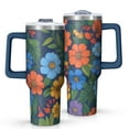 thumbnail image 1 of OBREWU Pioneer Flower Tumbler with Handle and Lid,Pioneer Flower 40oz Double Wall Vacuum Insulated Tumbler,Cups Gift for Women and Men, 1 of 7