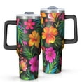 thumbnail image 1 of OBREWU Pioneer Flower Tumbler with Handle and Lid,Pioneer Flower 40oz Double Wall Vacuum Insulated Tumbler,Cups Gift for Women and Men, 1 of 7