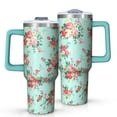 thumbnail image 1 of OBREWU Pioneer Flower Tumbler with Handle and Lid,Pioneer Flower 40oz Double Wall Vacuum Insulated Tumbler,Cups Gift for Women and Men, 1 of 7