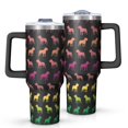 thumbnail image 1 of OBREWU Rainbow Puppy Tumbler with Handle and Lid,Rainbow Puppy 40oz Double Wall Vacuum Insulated Tumbler,Cups Gift for Women and Men, 1 of 7