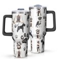 thumbnail image 1 of OBREWU Schnauzer Dogs Tumbler with Handle and Lid,Schnauzer Dogs 40oz Double Wall Vacuum Insulated Tumbler,Cups Gift for Women and Men, 1 of 7
