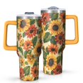 thumbnail image 1 of OBREWU Sunflower Tumbler with Handle and Lid,Sunflower 40oz Double Wall Vacuum Insulated Tumbler,Cups Gift for Women and Men, 1 of 7