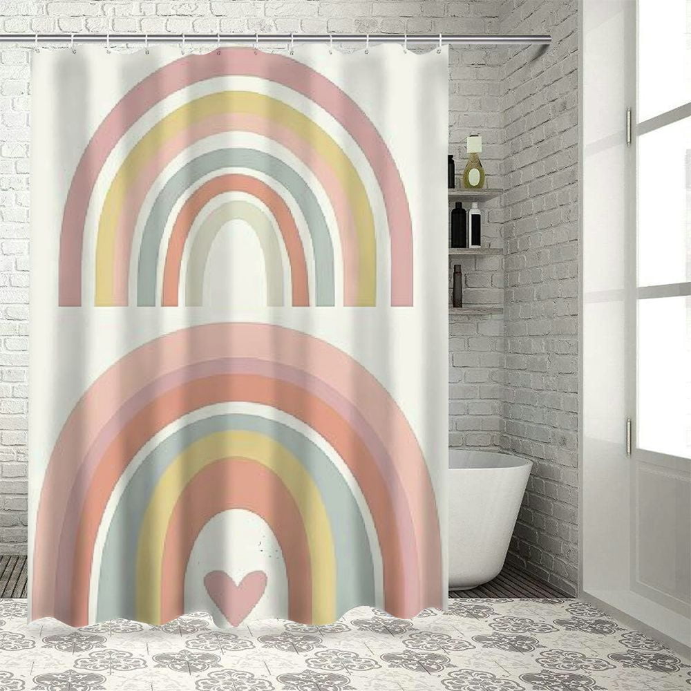 OBREWY Cloud and Rainbow Pink Rainbow Colorful Cloud Rainbow Boho ...