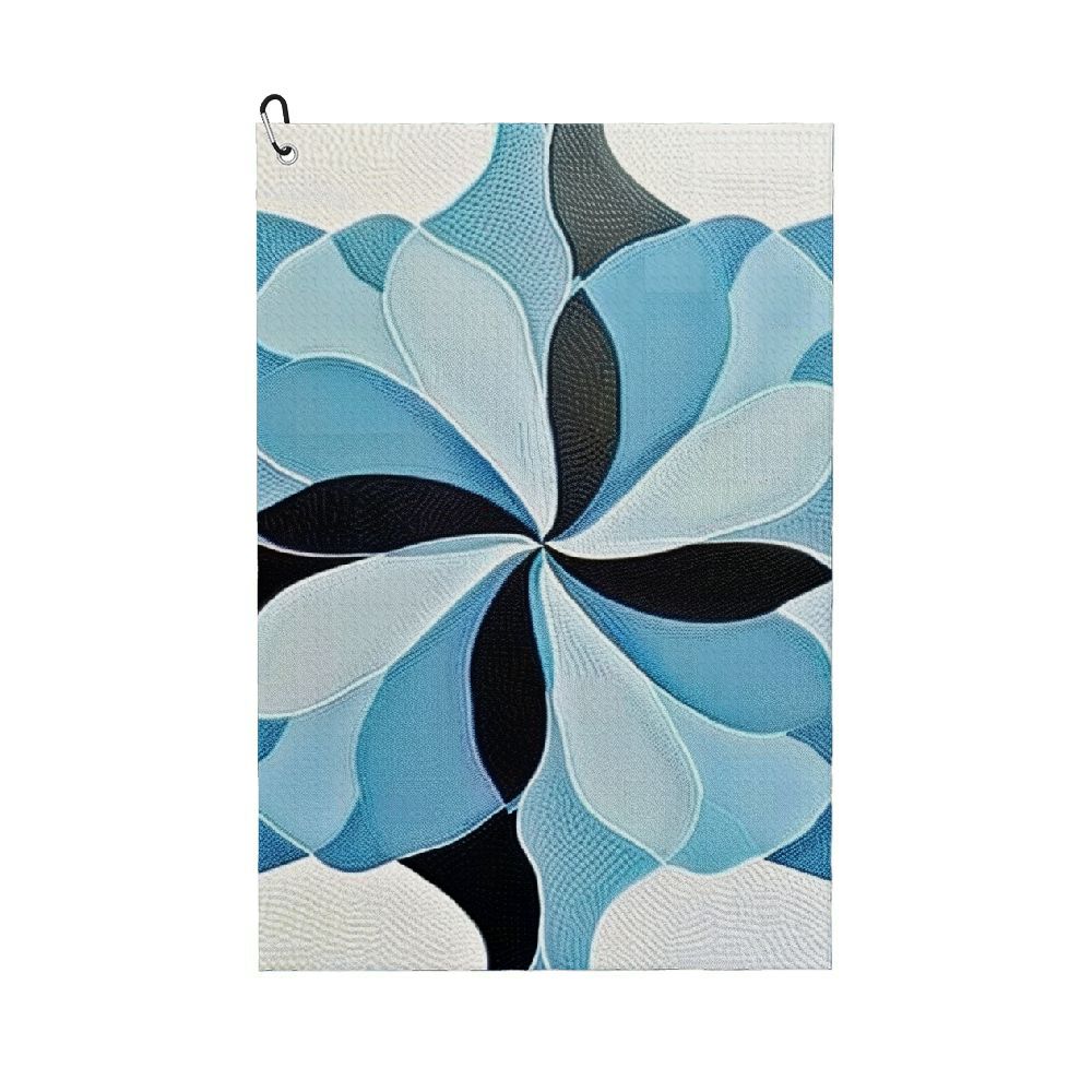 OBREWY Gradient Light Blue Golf Towel for Men Super Absorbent