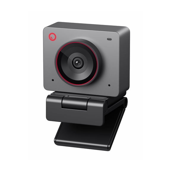 OBSBOT Meet 2-4K Webcam for PC with 1/2" Sensor, AI Framing & Autofocus, Beauty Mode, Lightweight, Gesture Control, HDR, Dual Microphone, 60 FPS, Web Cam for Streaming, Meeting, Gaming. (Space Grey)