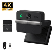 OBSBOT Meet Flip 4K Foldable Webcam AI Framing PDAF AF Dual Mic HDR, for Laptop/Mac/PC Zoom Teams, Gesture & Beauty