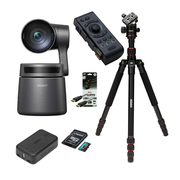 OBSBOT Tail Air AI-Powered 4K PTZ Streaming Camera Bundle