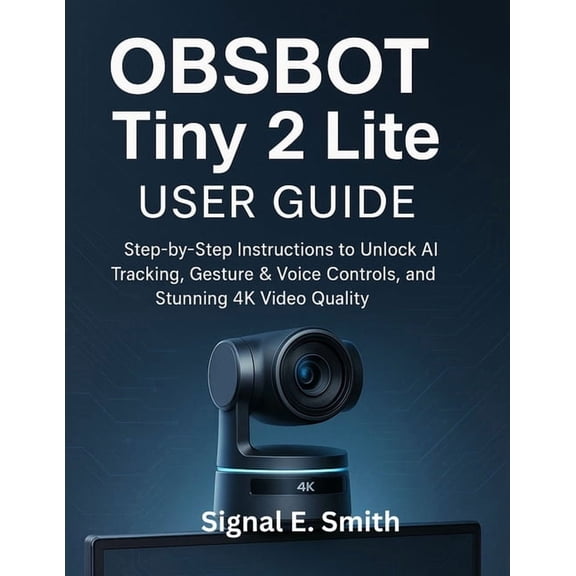 OBSBOT Tiny 2 Lite User Guide: Step-by-Step Instructions to Unlock AI Tracking, Gesture & Voice Controls, and Stunni, (Paperback)