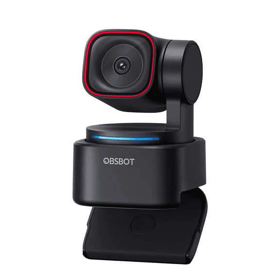 OBSBOT Tiny 3 Lite AI-Powered Spatial Audio 4K Webcam - Compact AI Tracking
