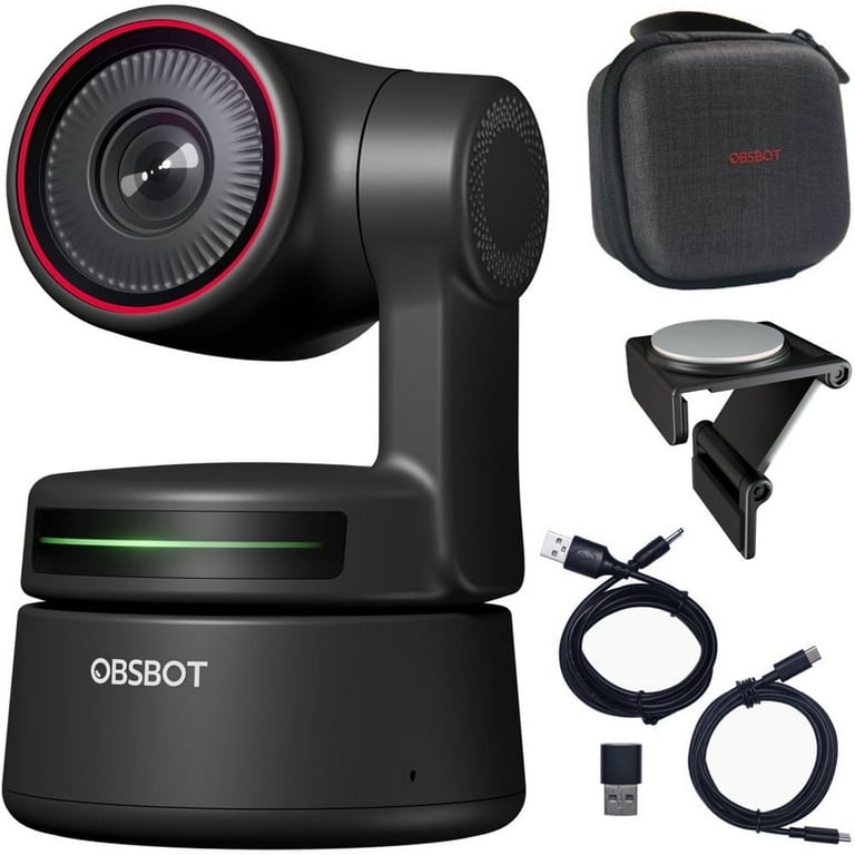 OBSBOT Tiny4K 4K Web Cam with Camera Mount & USB Type-C to OBSBOT Tiny4K 4K Web Cam with Camera Mount & USB Type-C to