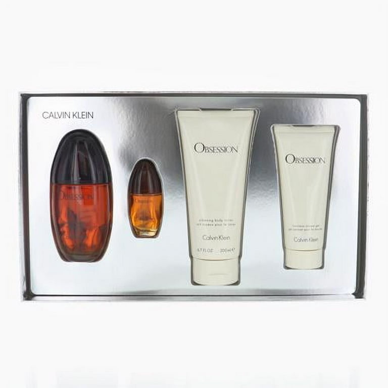 OBSESSION by Calvin Klein 4 Piece Women s Perfume Gift Set 3.4 oz EDP Walmart