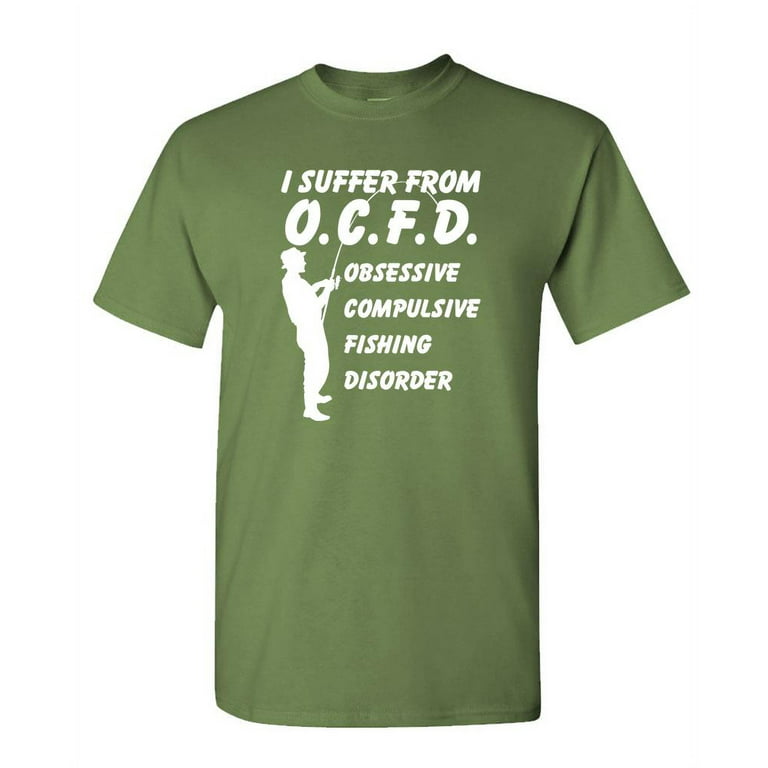 OBSESSIVE COMPULSIVE FISHING Disorder - Unisex Cotton T-Shirt Tee