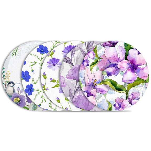 OBUZOO 10 Pack Libre 3 / 3 Plus Adhesive Patches Waterproof & Breathable Flower Patterned Overpatches, Skin-Friendly CGM Sensor Covers