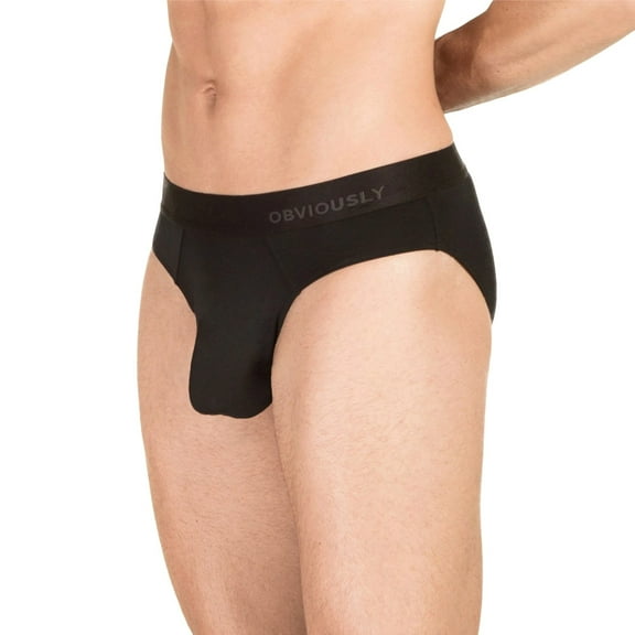 OBVIOUSLY PrimeMan Brief , Color: Black, Size: M (A02-1A-2)