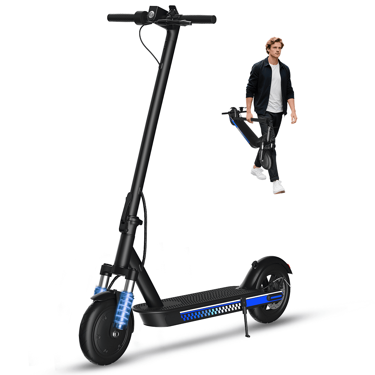 OBX Racing Sports, Electric Scooter, 350W, 19MPH 21 Miles Folding ...