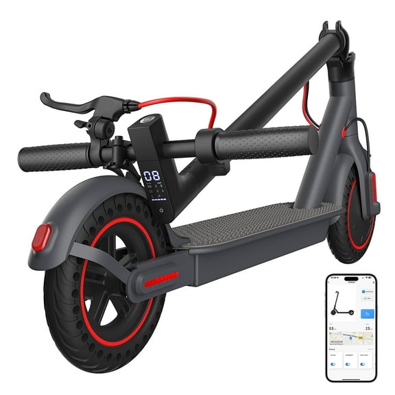 OBX 350W Electric Scooter for Adults, 8.5''Solid Tires 18 MPH & 16Miles Range,Folding Commuting E-Scooter Adults with APP Control