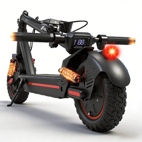 OBX Off Road Electric Scooter for Adults,1200W 30MPH High Speed,28-33 Miles,10" Pneumatic Tires,Heavy Duty Foldable E-Scooter with Dual Suspension