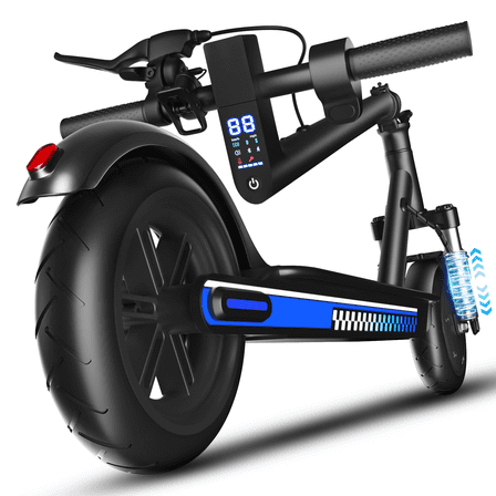 OBX 350W Electric Scooter for Adult Teens,19MPH & 21Miles Range,8.5" Pneumatic Tires,Folding Commuting E Scooter with Front Dual & App Control