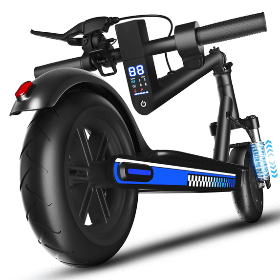 OBX 350W Electric Scooter for Adult Teens,19MPH & 21Miles Range,8.5" Pneumatic Tires,Folding Commuting E Scooter with Front Dual & App Control