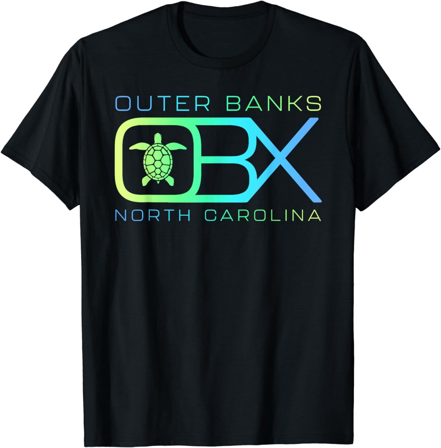 OBX North Carolina | Outer Banks Merch Vacation Sea Turtle T-Shirt ...