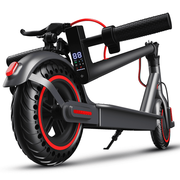 OBX OBX 350W Electric Scooter for Adults, Up to 18 MPH & 12-16 Miles Range, 8.5" Solid Tires Folding Commuter E-Scooter