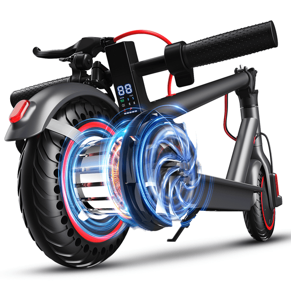 OBX OBX 350W Electric Scooter for Adults, Up to 18 MPH & 12-16 Miles Range, 8.5" Solid Tires Folding Commuter E-Scooter