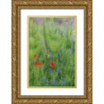 thumbnail image 1 of OBrien, Jay 11x14 Gold Ornate Wood Framed with Double Matting Museum Art Print Titled - USA, Pennsylvania Summer flowers abstract, 1 of 4
