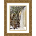 thumbnail image 1 of OBrien, Jay 11x14 Gold Ornate Wood Framed with Double Matting Museum Art Print Titled - West Virginia, Blackwater Falls Frozen waterfall, 1 of 4