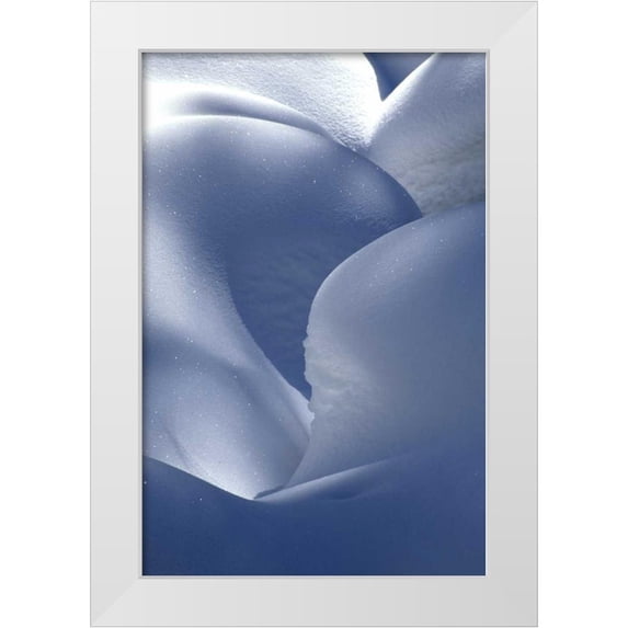OBrien, Jay 13x18 White Modern Wood Framed Museum Art Print Titled - USA, Colorado, Steamboat Springs Snow mound