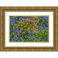 thumbnail image 1 of OBrien, Jay 14x11 Gold Ornate Wood Framed with Double Matting Museum Art Print Titled - Delaware, Blooming azaleas and bluebells, 1 of 4